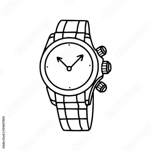 watch outline icon design