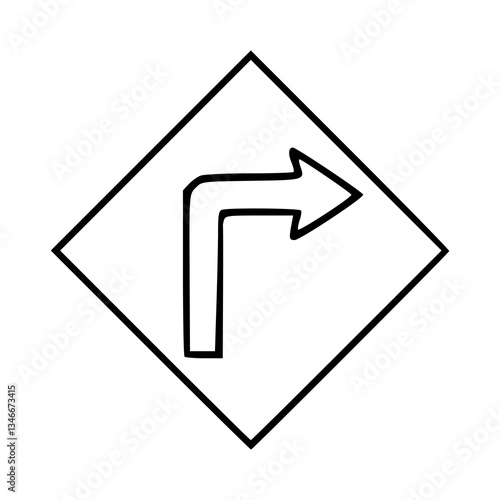 Free Download right turn arrow vector - GFXLoad