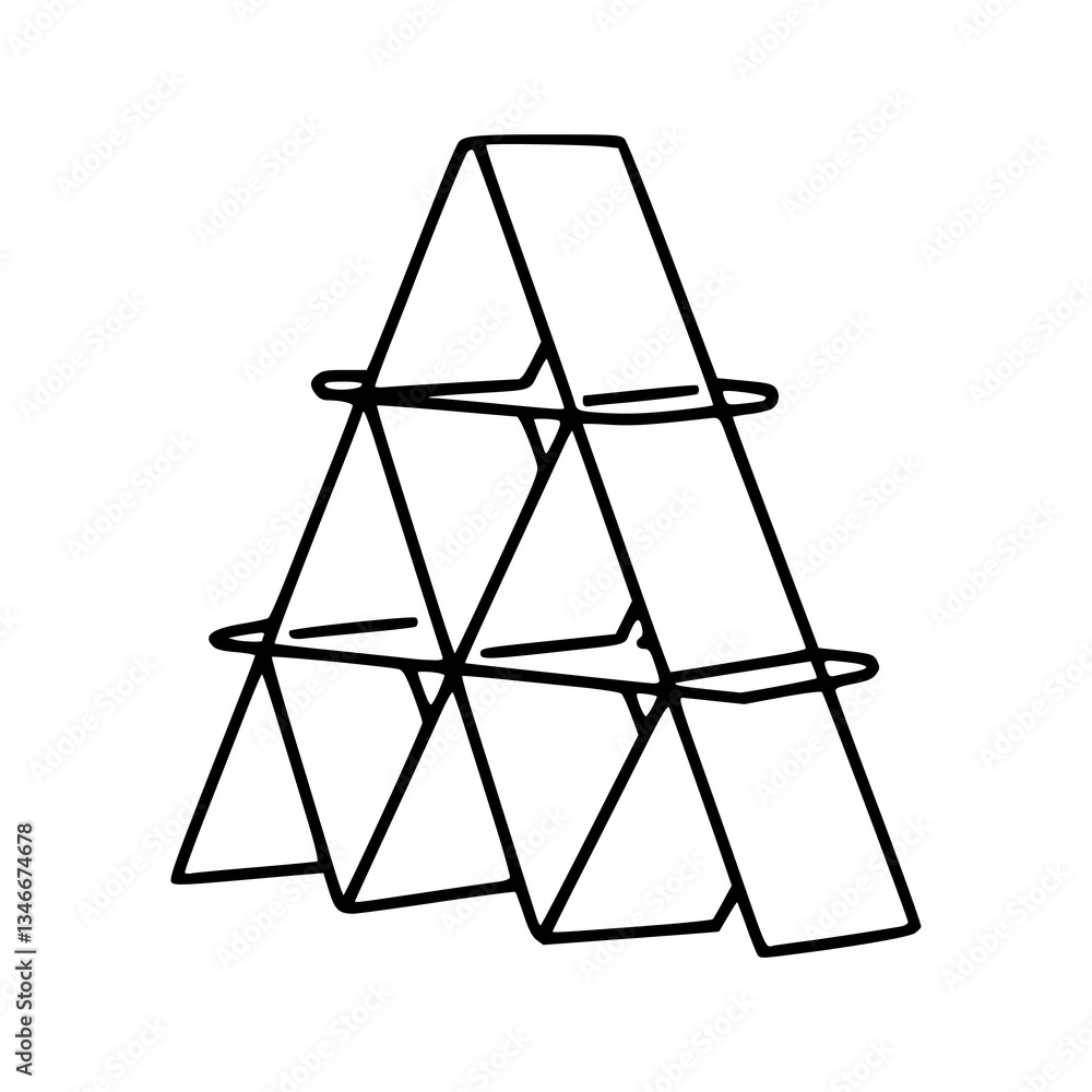 house of cards vector illustration house of cards vector illustration