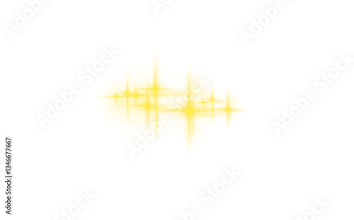 Yellow light glow with flare effect and sparkle line creating a white abstract backdrop. Background beam with curve decoration, explosion festive flash, glare glowing illuminated illustration with 