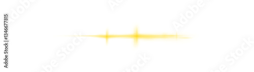 Yellow light glow with flare effect and sparkle line creating a white abstract backdrop. Background beam with curve decoration, explosion festive flash, glare glowing illuminated illustration with 