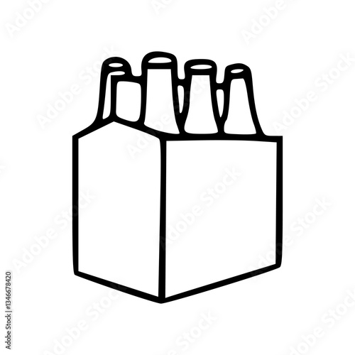 beer six pack graphic