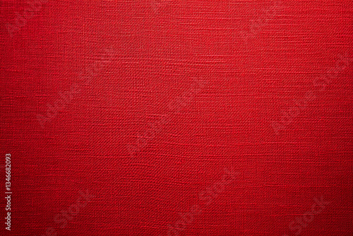 Vibrant red fabric texture showcasing rich color and woven detail under bright lighting conditions