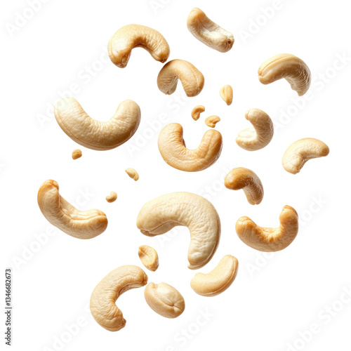 Falling cashewnuts
