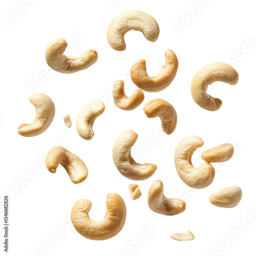 Falling cashewnuts