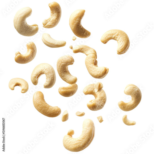 Falling cashewnuts