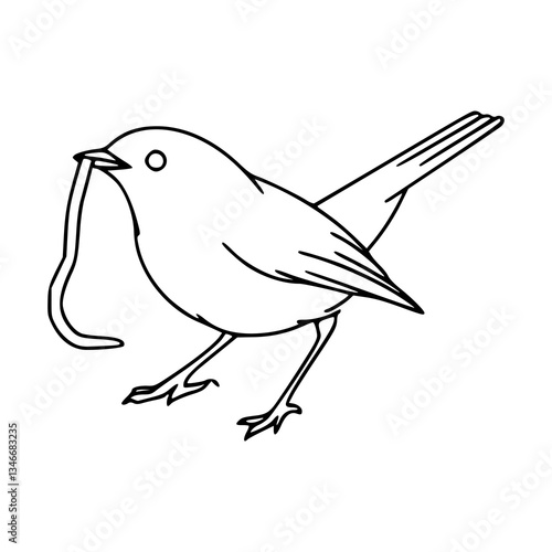 outline of a bird with prey