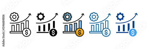 Progress Icon Set Multiple Style Collection