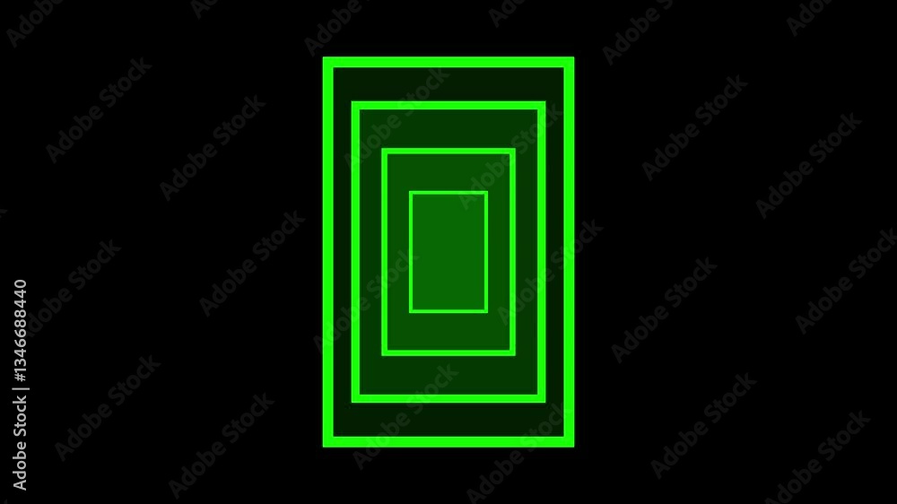 glowing square frame on black background. square radar display with target in sight in center, rectangle icon photo frame concept glowing square frame on black background. square radar display with target in sight in center, rectangle icon photo frame concept