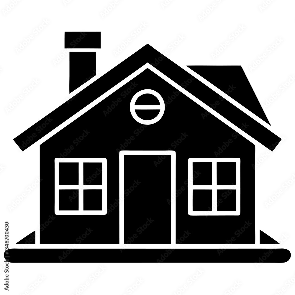 house or real estate flat vector icon on white background house or real estate flat vector icon on white background