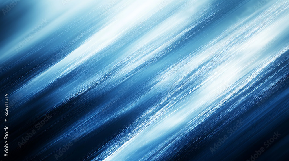 Abstract blue and white diagonal lines create a dynamic and flowing visual texture evoking movement and light. Abstract blue and white diagonal lines create a dynamic and flowing visual texture evoking movement and light.