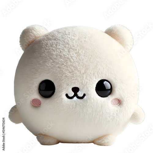 Super cute doll with transparent background