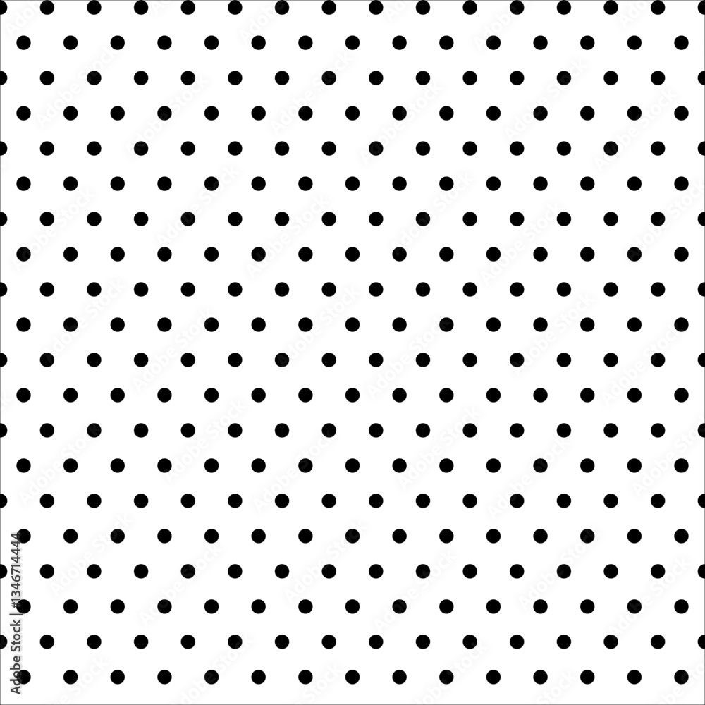 Seamless black polka dot pattern on white background, Polka pattern, Vector illustration
Seamless black polka dot pattern on white background, Polka pattern, Vector illustration