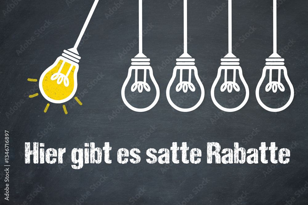 Fototapeta premium Hier gibt es satte Rabatte 
