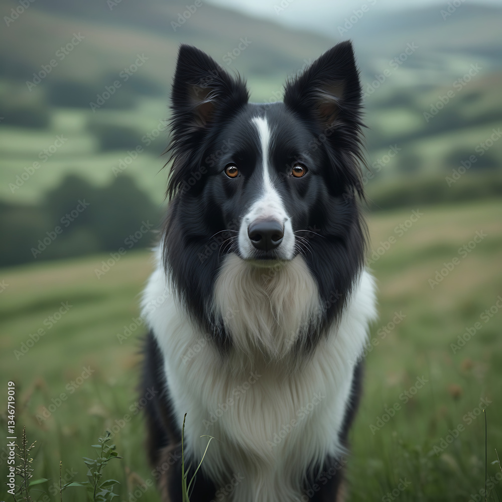 Fototapeta premium border collie dog