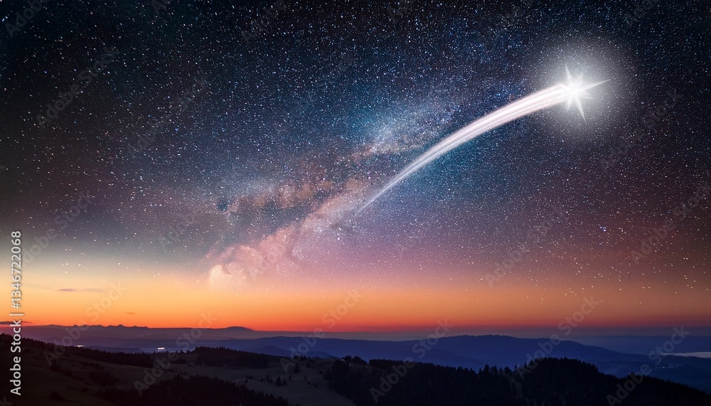 Fototapeta premium The beauty of the night ignites the imagination. 