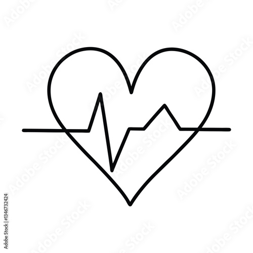 Heart Health EKG Rhythm, Cardiology, Lifeline, Pulse, Beat