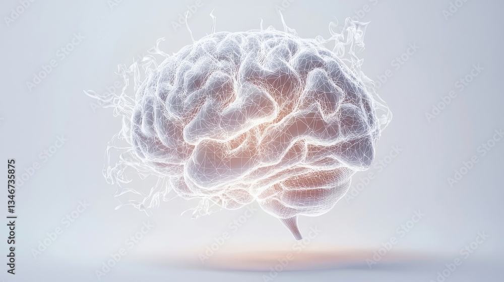 3d rendered illustration of a brain 3d rendered illustration of a brain
