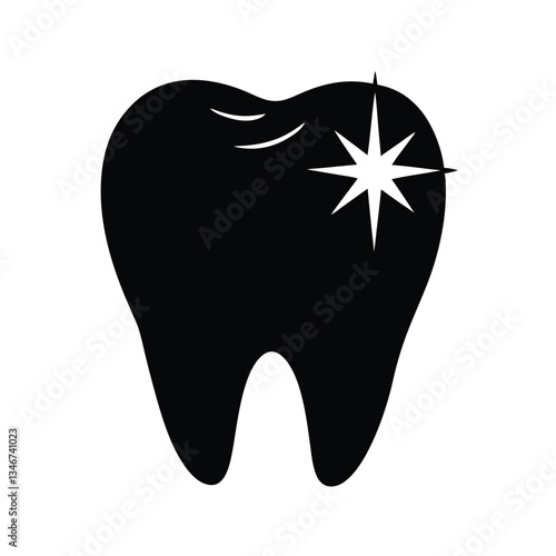 Teeth Whitening, Bright Smile, Dental Care, Icon, Sparkle, Clean, Healthy, Tooth, Enamel