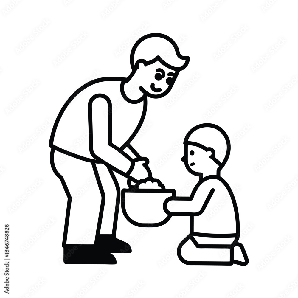 Father and Son Baking Cookies Together Family Fun Recipe Father and Son Baking Cookies Together Family Fun Recipe
