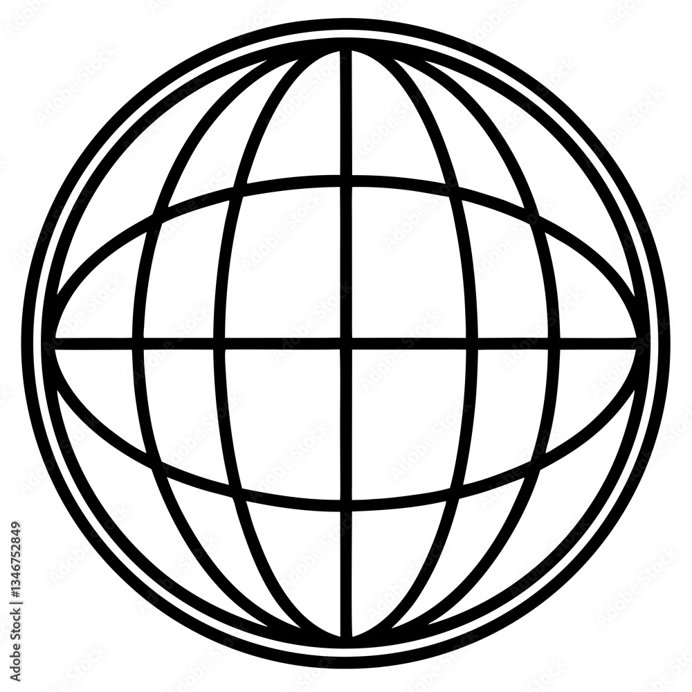 globe line art vector globe line art vector