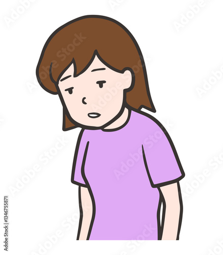 やる気を無くしてうつ状態になっている女性
