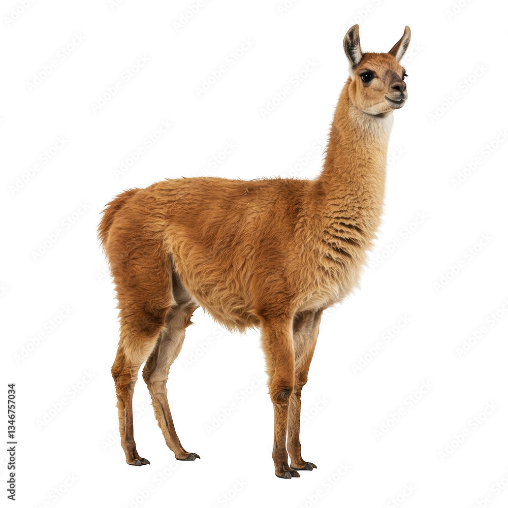 Obraz premium Lama on a transparent background