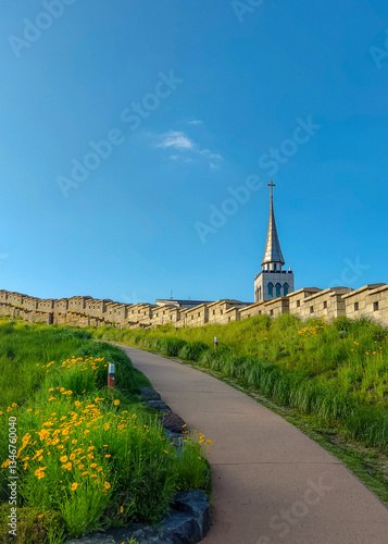 Wallpaper Mural Path to the Fortress Wall Torontodigital.ca