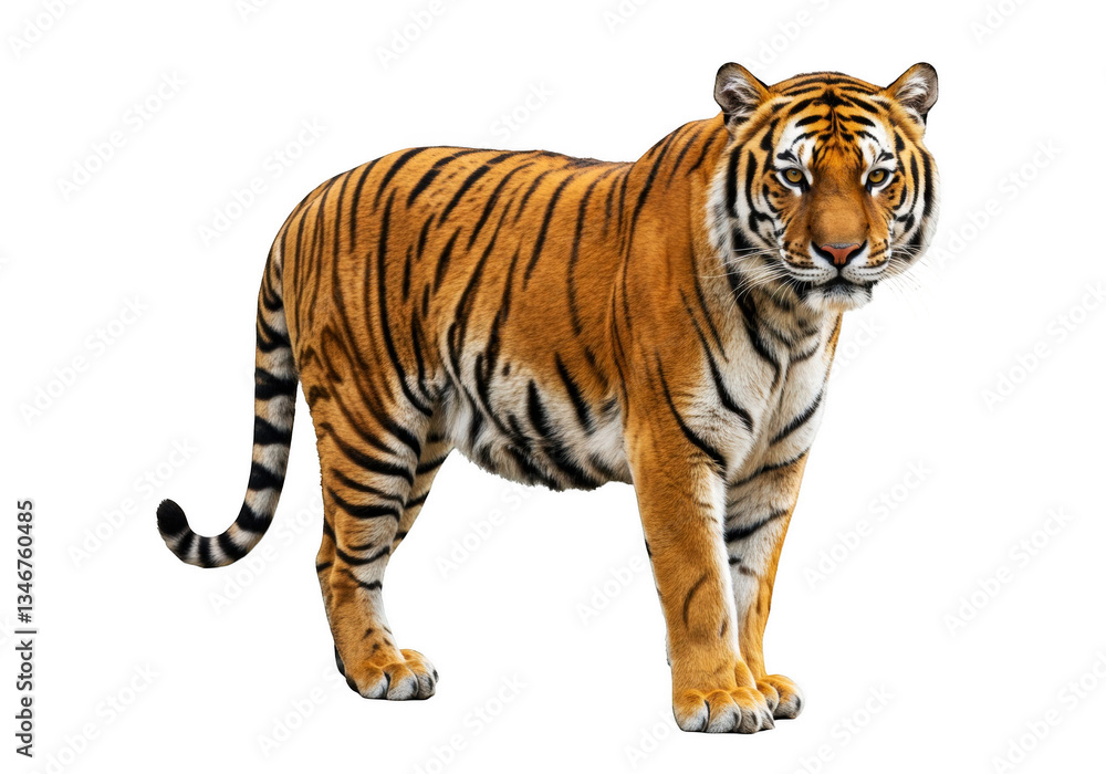 Obraz premium Tiger on a transparent background