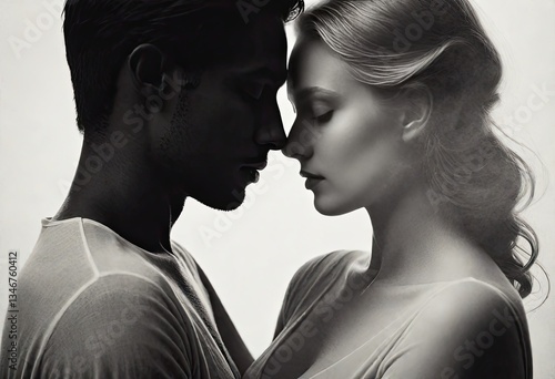 Close-up Portrait of a Man and Woman