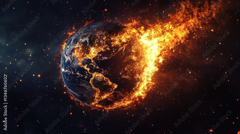 Burning Earth: A Visual Representation of Climate Crisis Burning Earth: A Visual Representation of Climate Crisis
