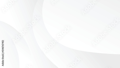 abstract white gradient color background with curve and swirl lines decoration