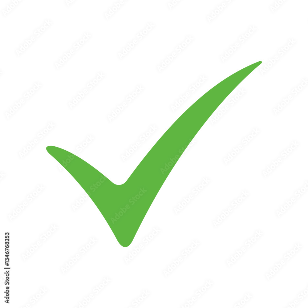A green check mark indicates approval and is used for confirmation and validation. Vector icon A green check mark indicates approval and is used for confirmation and validation. Vector icon