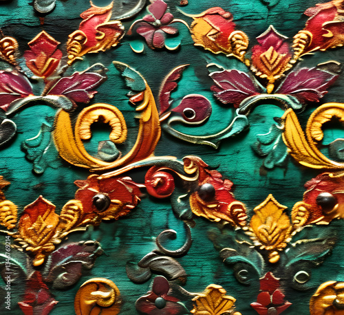 Wallpaper Mural  Grunge texture Wooden board wall, suitable for Halloween theme background, old cracks in cement, texture with old film effect, horror concrete wall imitation, generative AI Torontodigital.ca