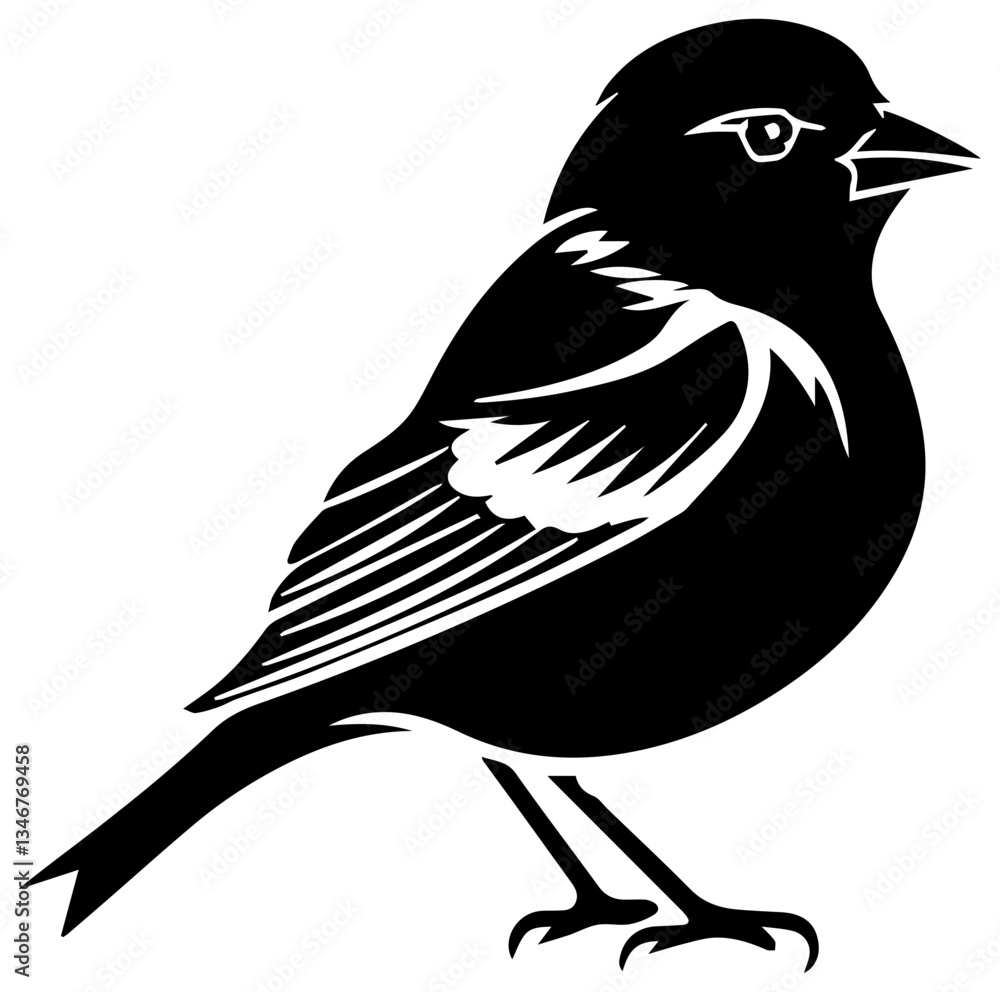 Fototapeta premium Bird vector illustration simple design
