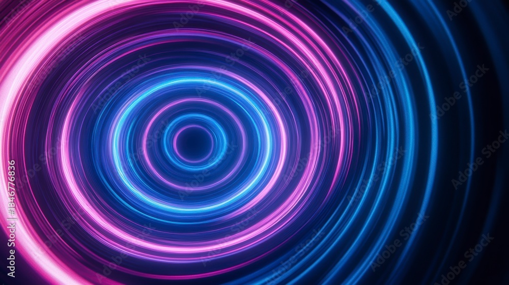 Abstract Neon Circles, vibrant colors, concentric circles. Possible use background design, digital art Abstract Neon Circles, vibrant colors, concentric circles. Possible use background design, digital art