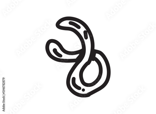 Set of an Bacteria and Virus Illustration