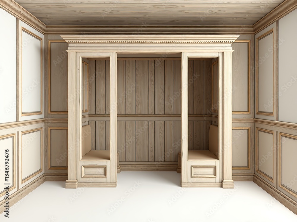 Elegant Classic Booth Mockup - Soft Pastel Colors Elegant Classic Booth Mockup - Soft Pastel Colors