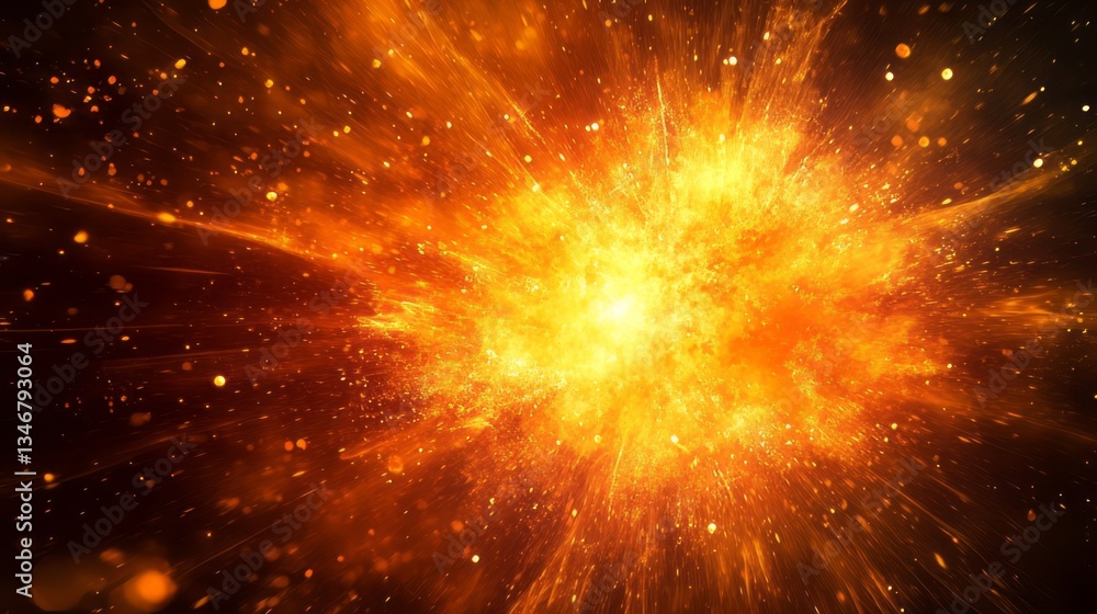 Art Abstract Orange View Explosion Burst Vibrant Particles Art Abstract Orange View Explosion Burst Vibrant Particles