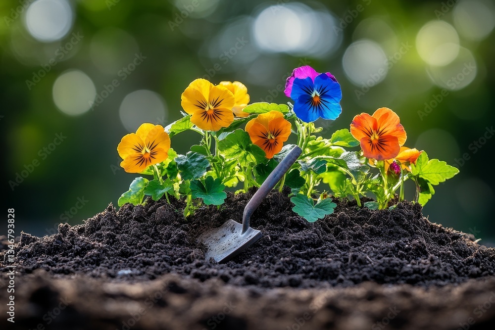 Surreal Blooming Spade, Gardening tools