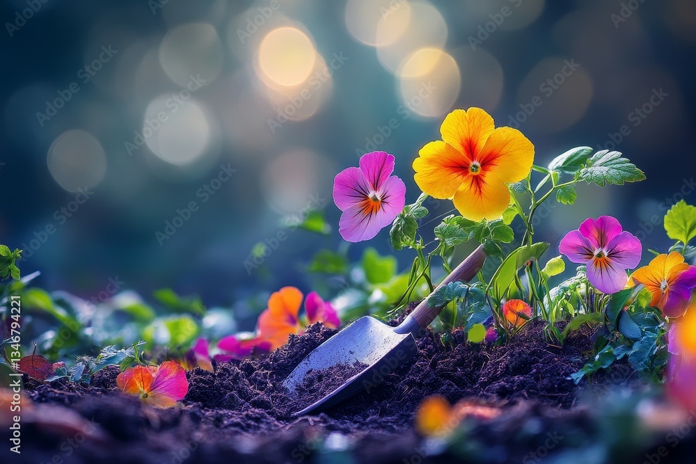 Surreal Blooming Spade, Gardening tools