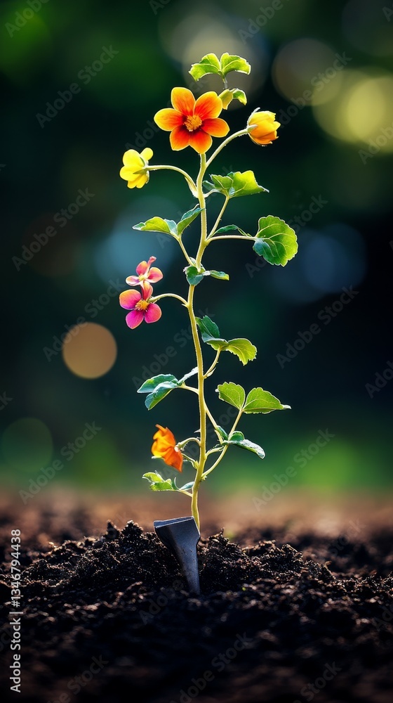 Surreal Blooming Spade, Gardening tools