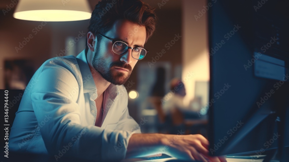 Diverse team of young professionals is working in modern business company. Working day of an office worker. Business, consulting, and technology concept. Diverse team of young professionals is working in modern business company. Working day of an office worker. Business, consulting, and technology concept.