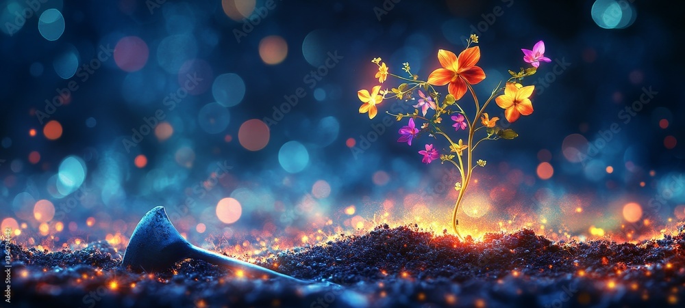 Surreal Blooming Spade, Gardening tools