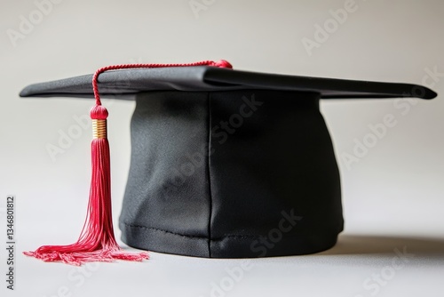 Wallpaper Mural A black graduation cap with a red tassel is shown Torontodigital.ca