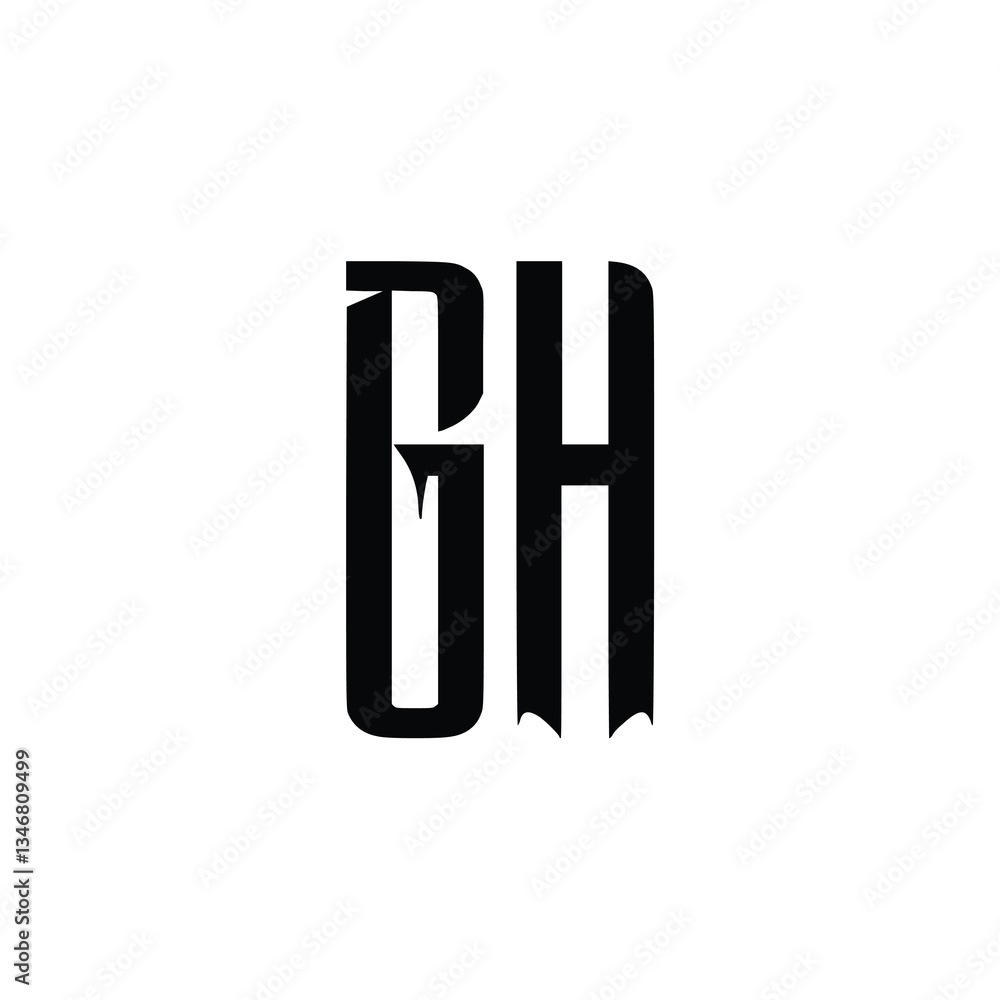 GH monogram logo design letter text name symbol monochrome logotype alphabet character simple logo GH monogram logo design letter text name symbol monochrome logotype alphabet character simple logo