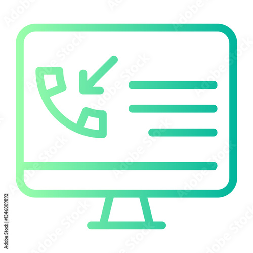 incoming call gradient icon