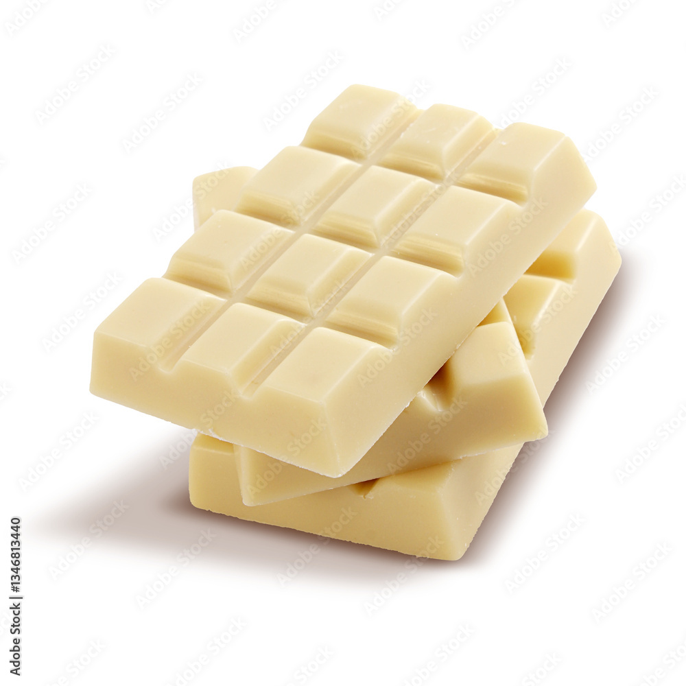 Delicious Stack of White Chocolate Bars Delicious Stack of White Chocolate Bars