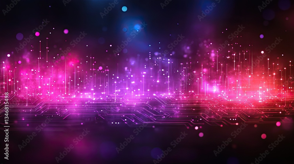 Abstract digital circuit, glowing lines, vibrant colors, futuristic background Abstract digital circuit, glowing lines, vibrant colors, futuristic background
