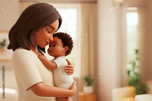 Heartwarming Parent-Child Bonding in a Cozy Home